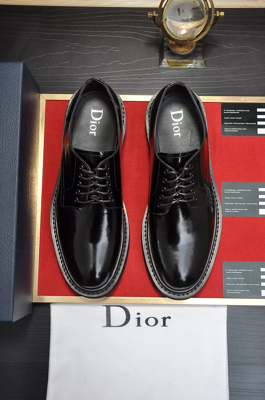 christian dior cuir chaussures pour homme s_12b42642